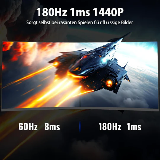 Brand New Gaming Curved Monitor MINIFIRE 32 inch UWQHD IPS 180HZ 2HDMI 2 DP MFG32C3Q - Image 3